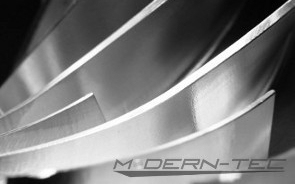 Closeup of Impeller Machined at Modern-Tec Manufacturing
